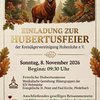 Hubertusfeier Hubertusfeier